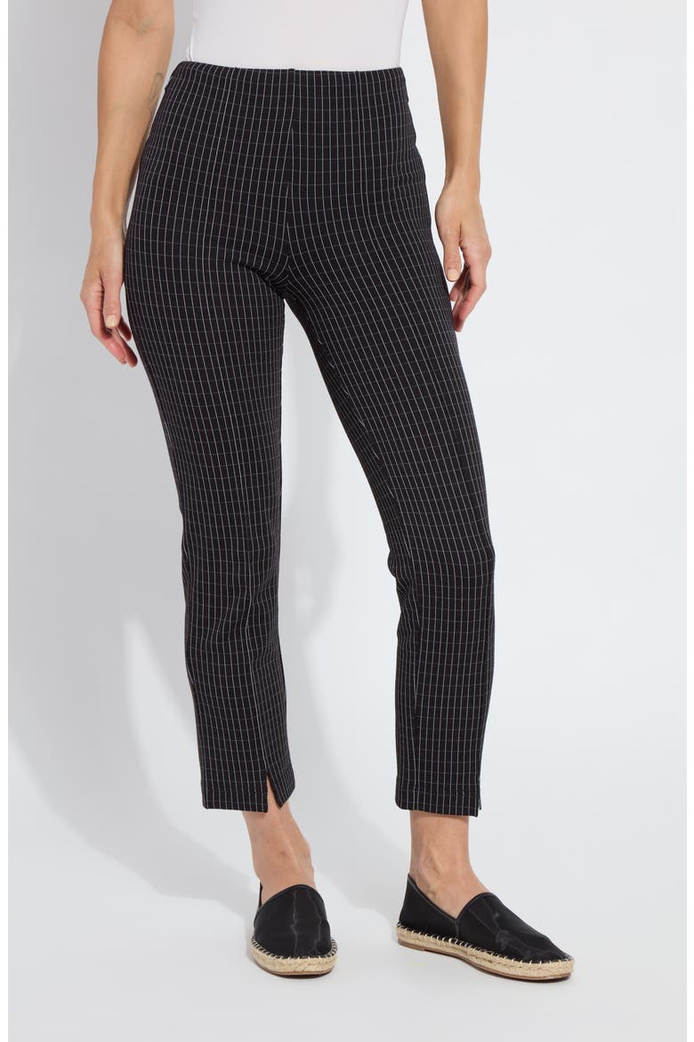 Wisteria Pattern Ankle Pants, Main, color, CHIC GRID