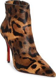 Christian Louboutin Miss Z Genuine Calf Hair Pointed Toe Bootie
