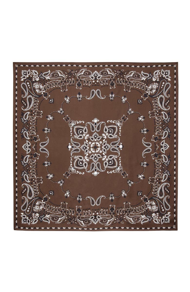 SANDRO Silk bandana print scarf, Alternate, color,