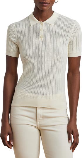 Lauren Ralph Lauren Pointelle Polo | Nordstrom