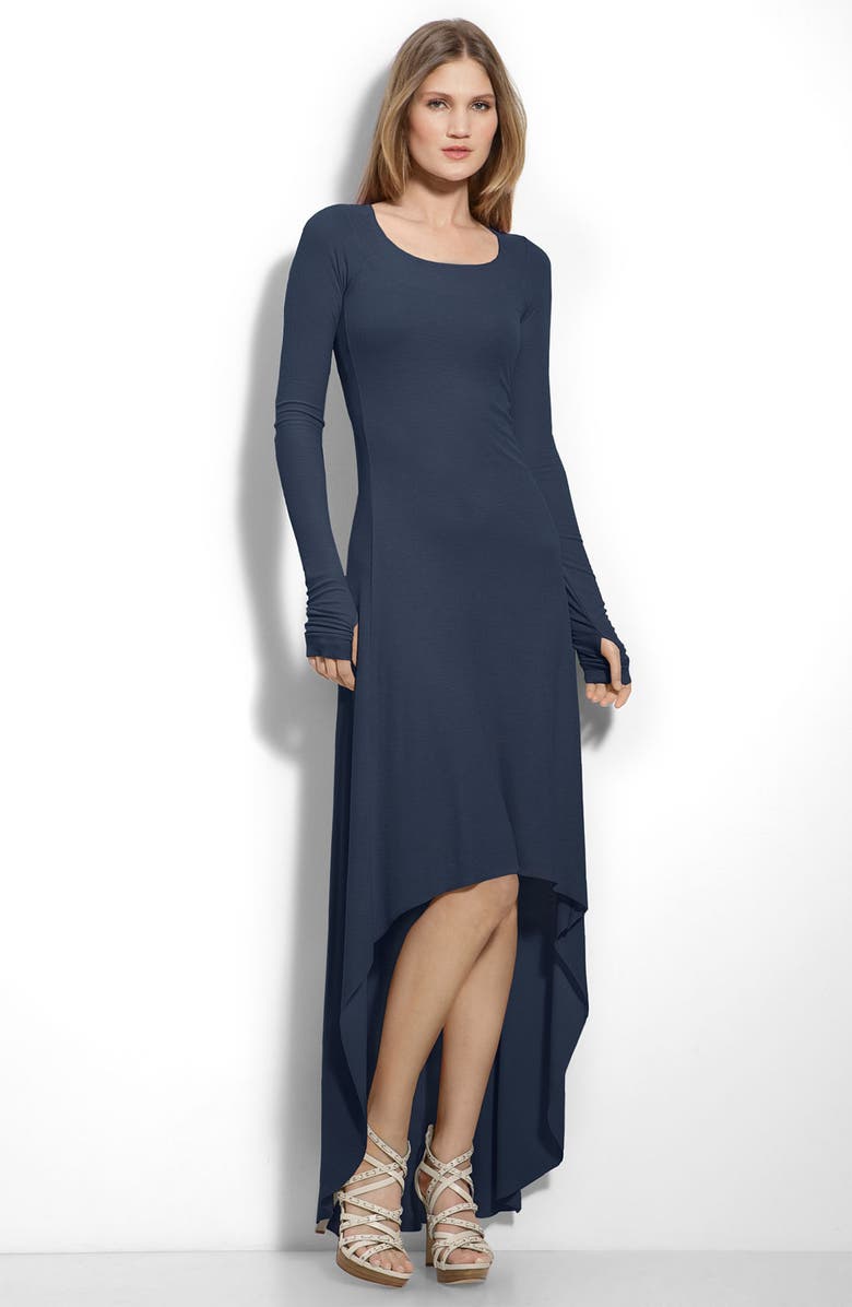 BCBGMAXAZRIA Asymmetrical Hem Maxi Dress, Main, color,