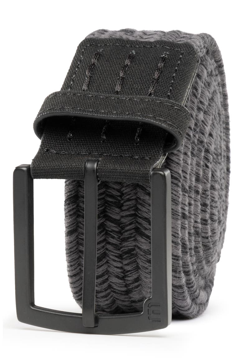 Pueblo 2.0 Braided Belt, Main, color, HEATHER GREY PINSTRIPE