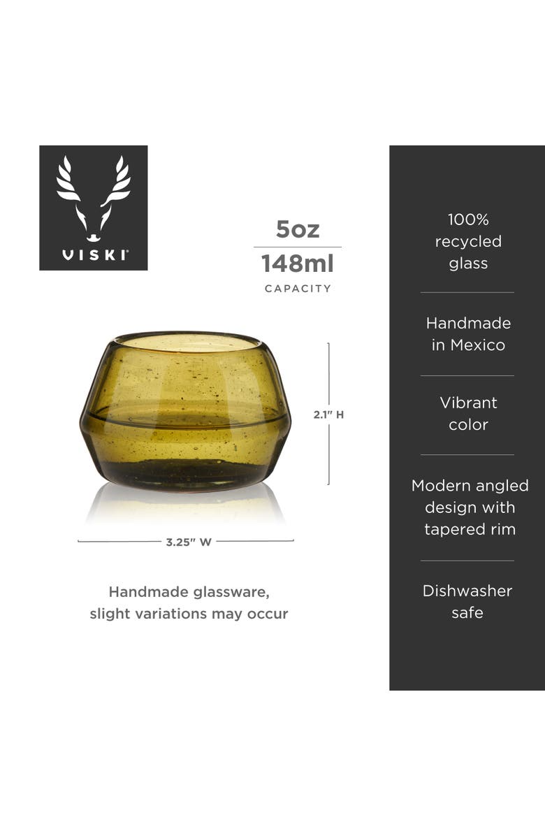 Viski Tequila Copita Glass, Alternate, color, Green