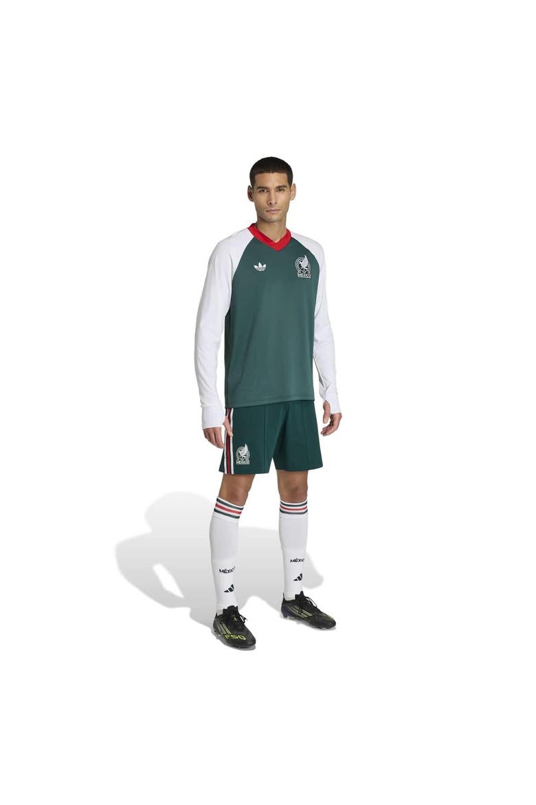 Men's adidas Green Mexico National Team 2026 Long Sleeve Pre-Match Top, Alternate, color, Green