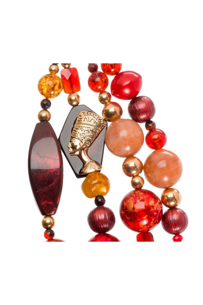 Mahogany Soul Necklace, Alternate, color, Multicolor