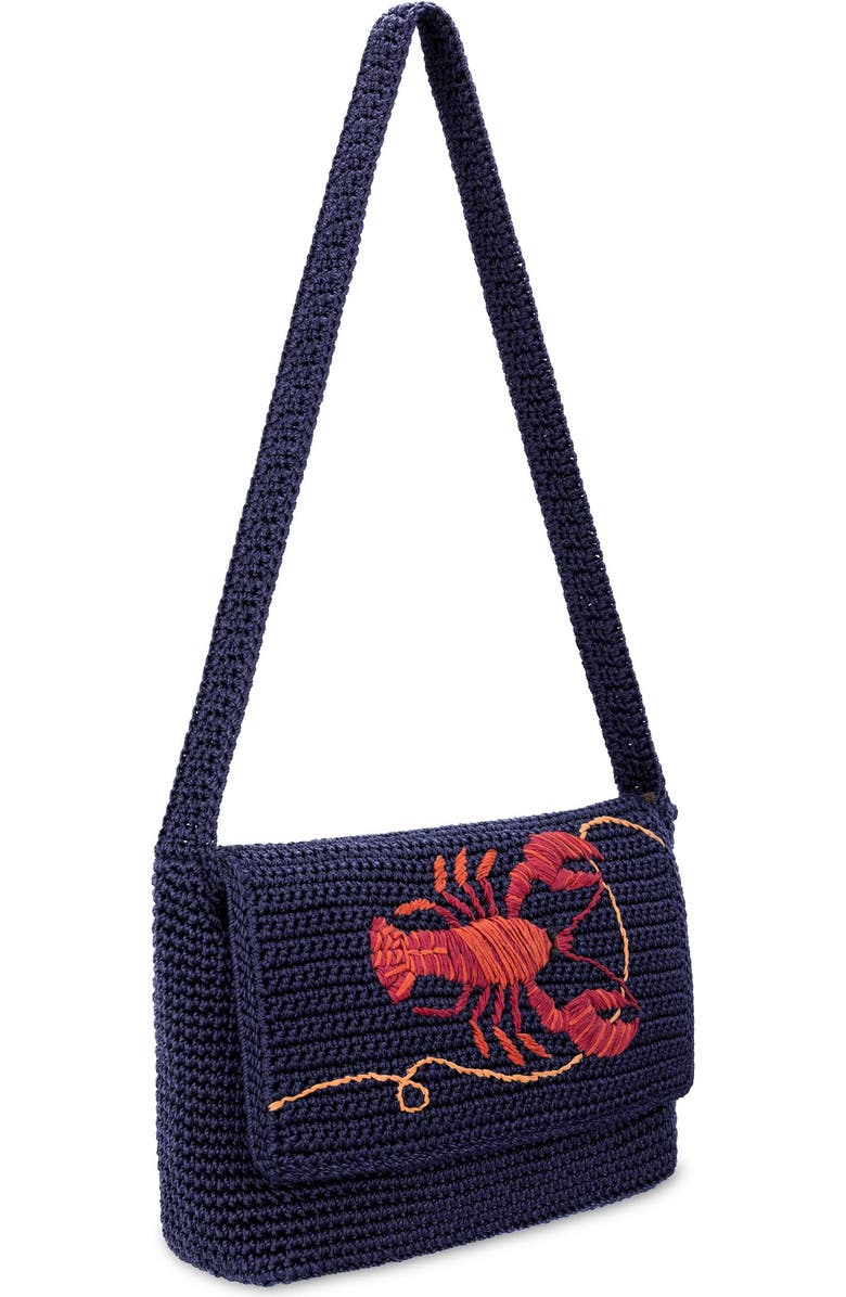 The Sak Marlow Crochet Flap Shoulder, Alternate, color, Lobster
