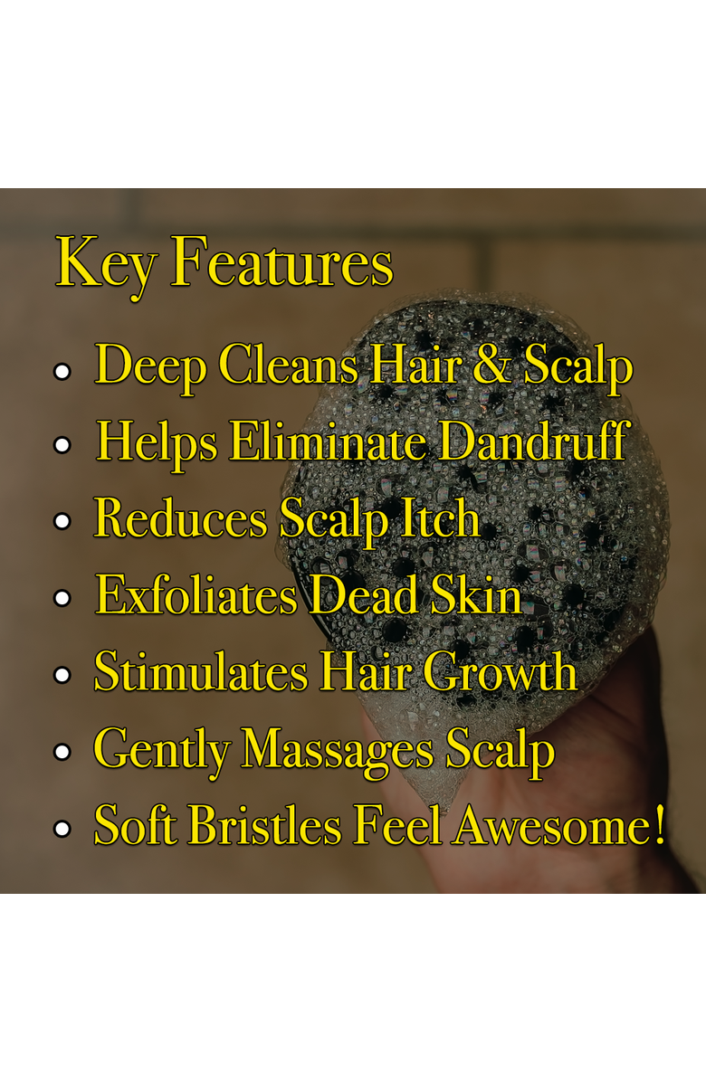 Pete & Pedro Scalp Massager Shampoo Hair Brush, Alternate, color, NO COLOR