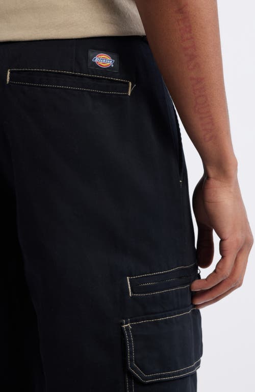 Shop Dickies Riverbend Straight Leg Cargo Work Pants In Black