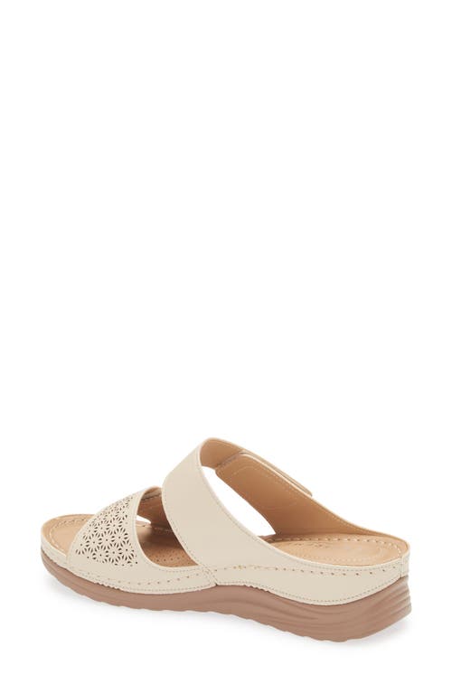Extreme By Eddie Marc Laser Cut Wedge Sandal