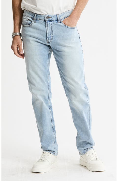 Relaxed Straight Fit 5-Pocket Denim Pants
