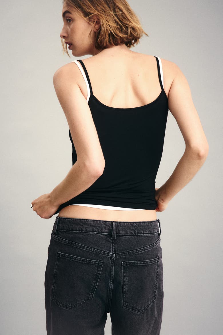 Wide High Waist Jeans, Alternate, color, Dark denim gray