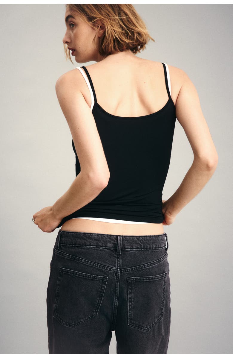 H&M Harper high rise wide leg jeans, Alternate, color, Dark Denim Gray