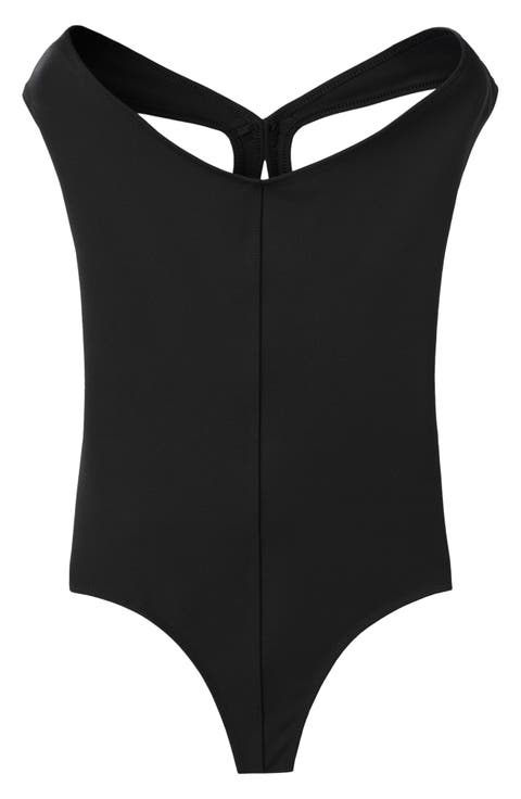 Fitted Open Back Bodysuit