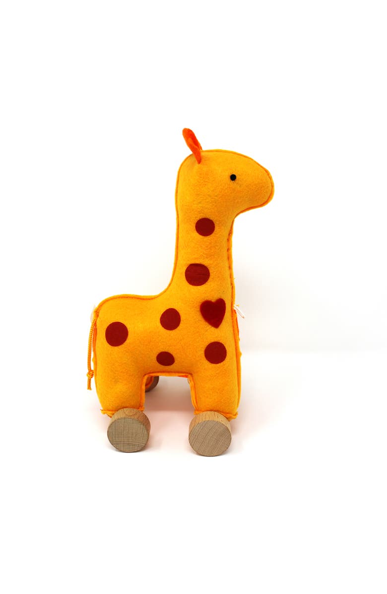 Jack Rabbit Creations Felt Rolling toy Giraffe, Alternate, color, Yellow