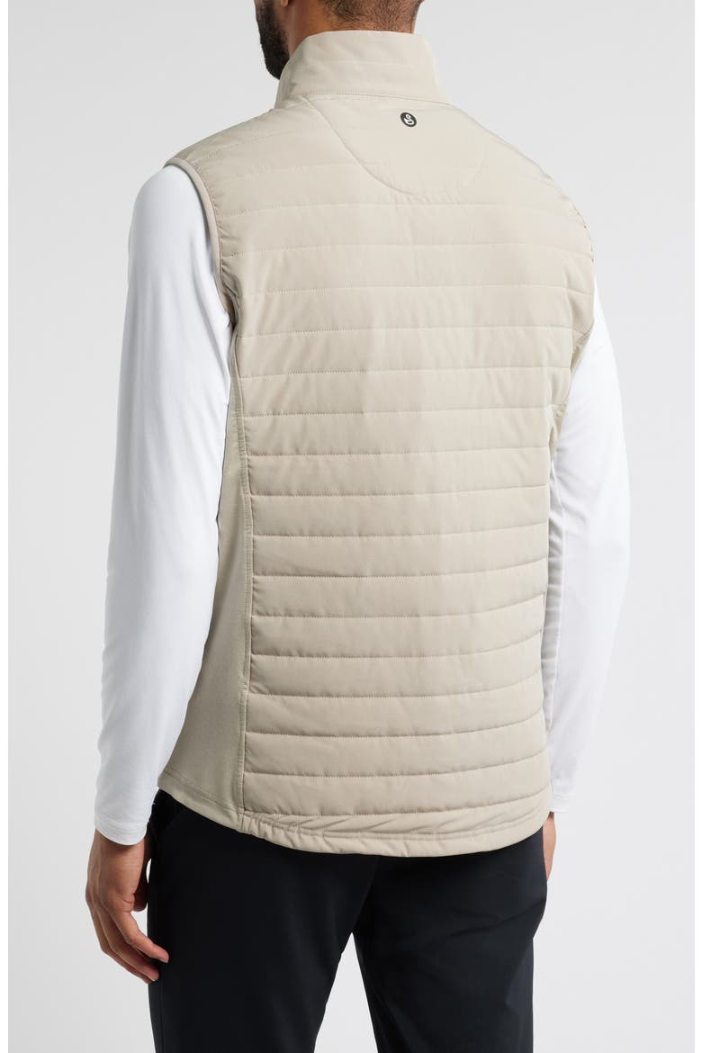 Warren Quilted Waterproof Golf Vest, Alternate, color, TAN