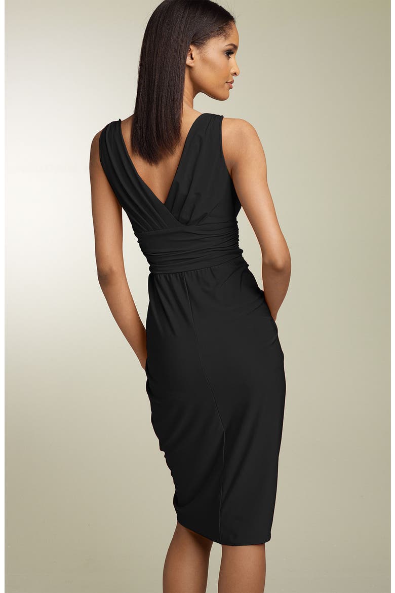 Sarong Dress, Alternate, color, BLACK