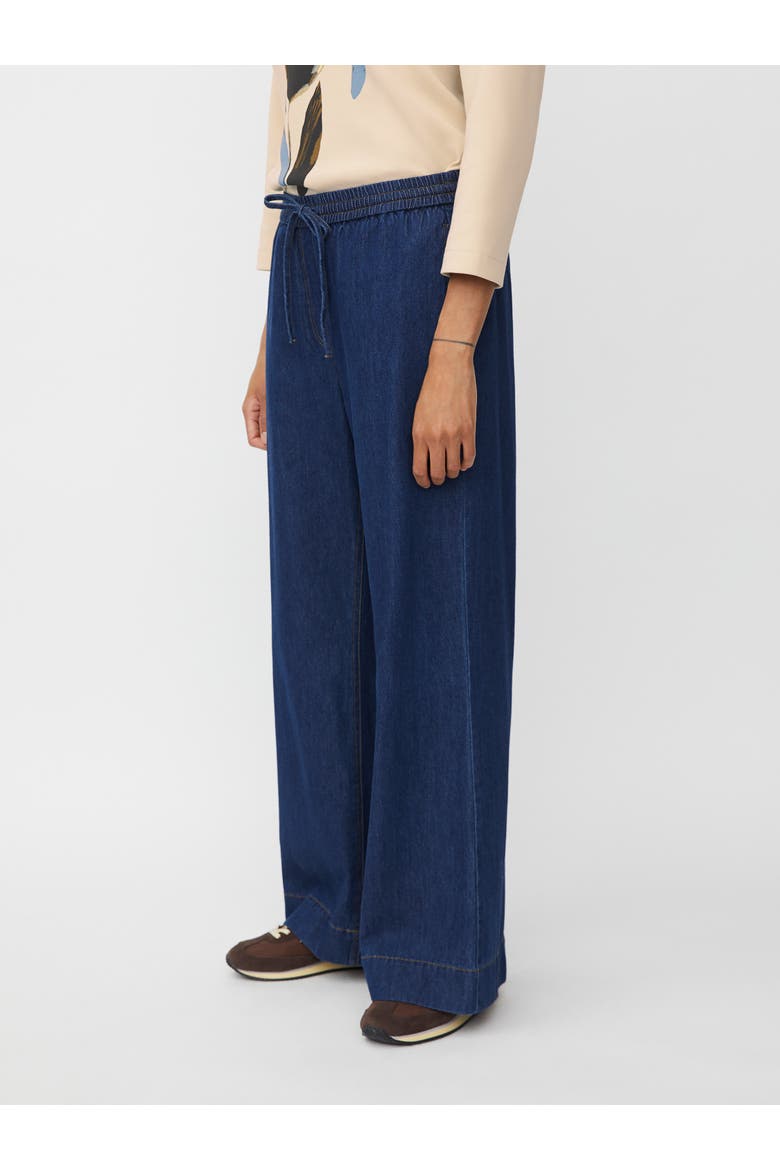 MaPolyxena Wide Leg Elasticated Jeans, Alternate, color, Dark Denim