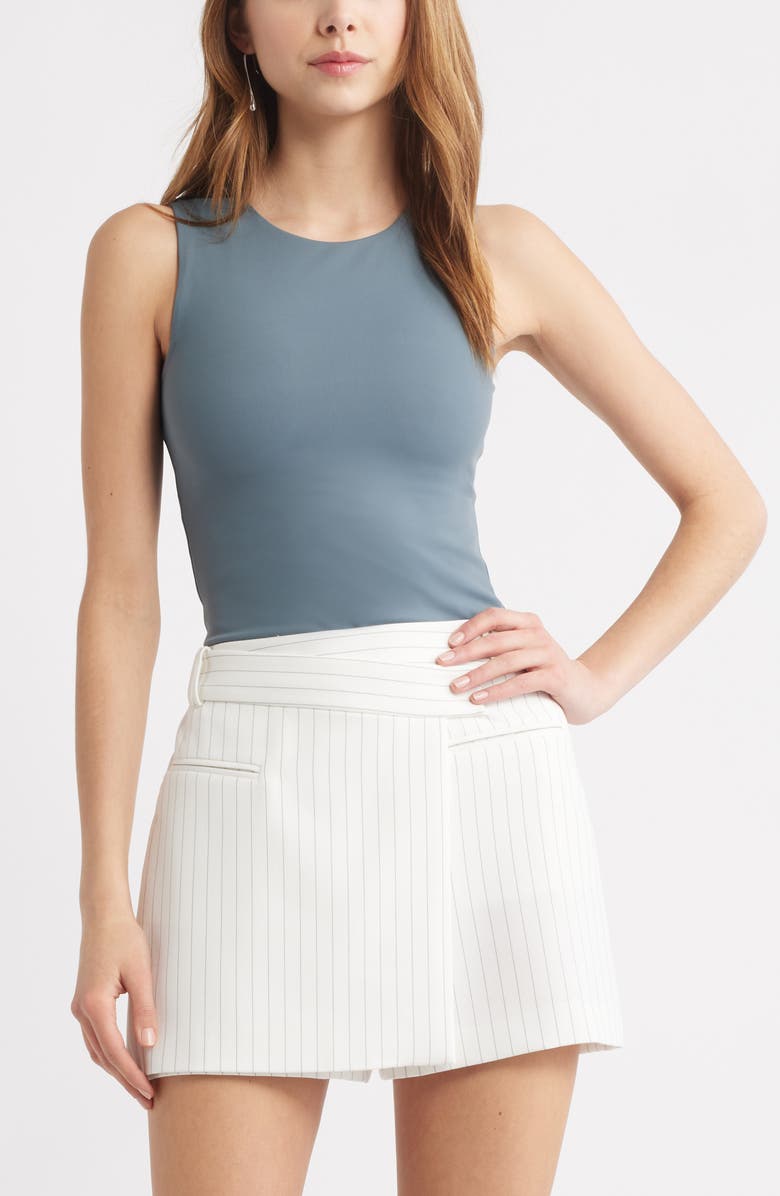 Open Edit Smooth Edit Crewneck Tank, Main, color, Blue Weather