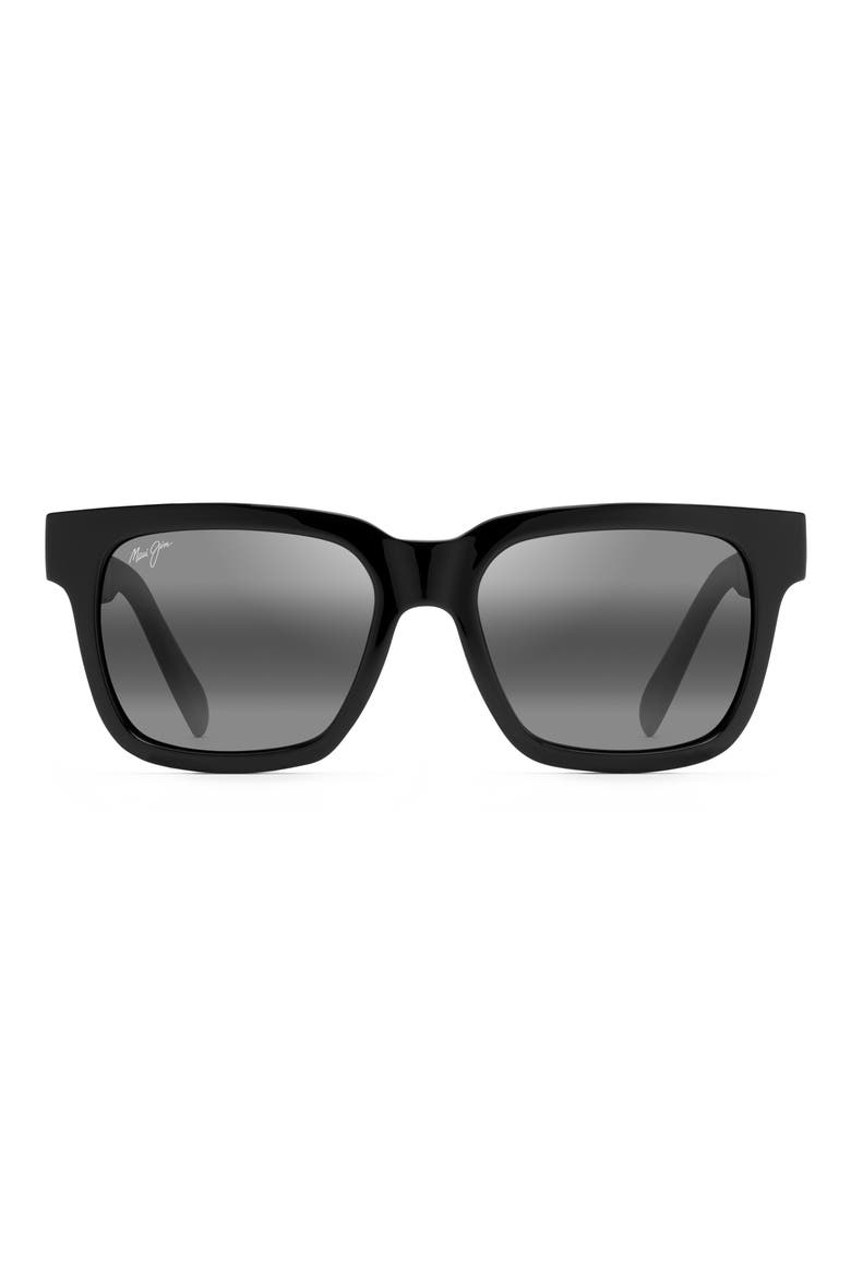 Mongoose 54mm Polarized Sunglasses, Alternate, color, GLOSS BLACK