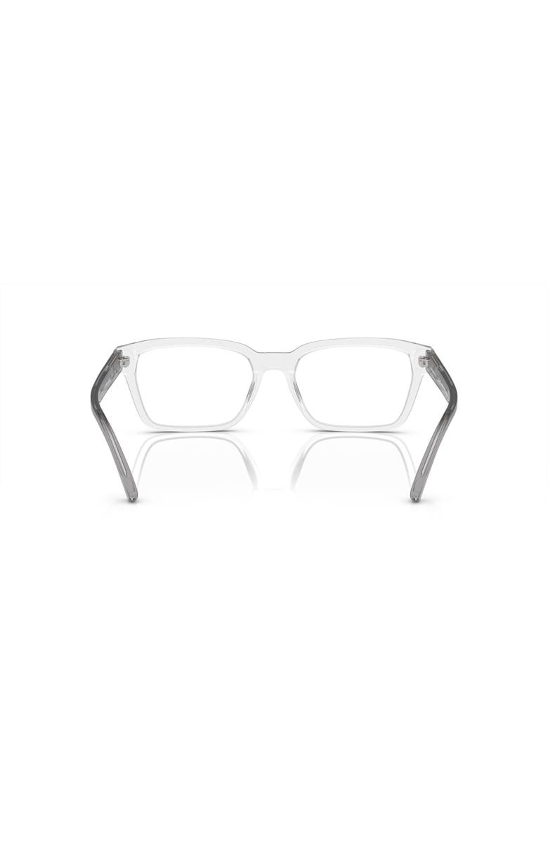 Emporio Armani 55mm Rectangle optical glasses, Alternate, color, Transparent