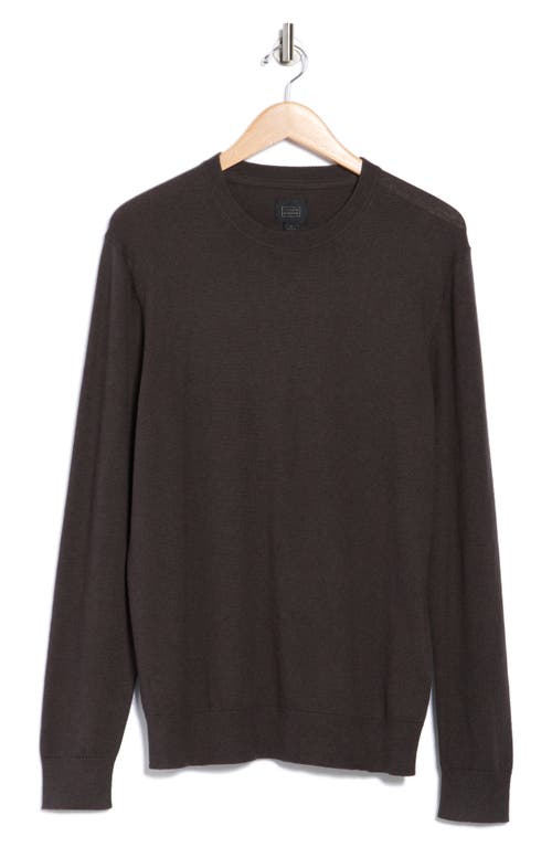 14th & Union Organic Cotton & Cashmere Blend Crewneck Sweater In Brown