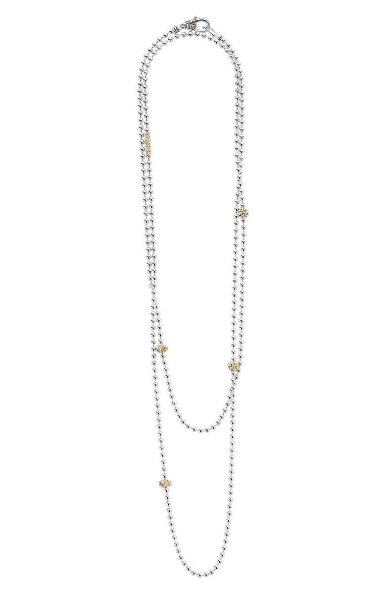 LAGOS 'Caviar Icon' Strand Necklace, Alternate, color,