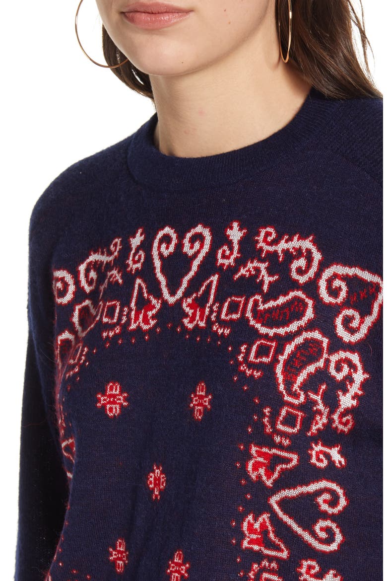 Pattern Pullover, Alternate, color, COMBO A