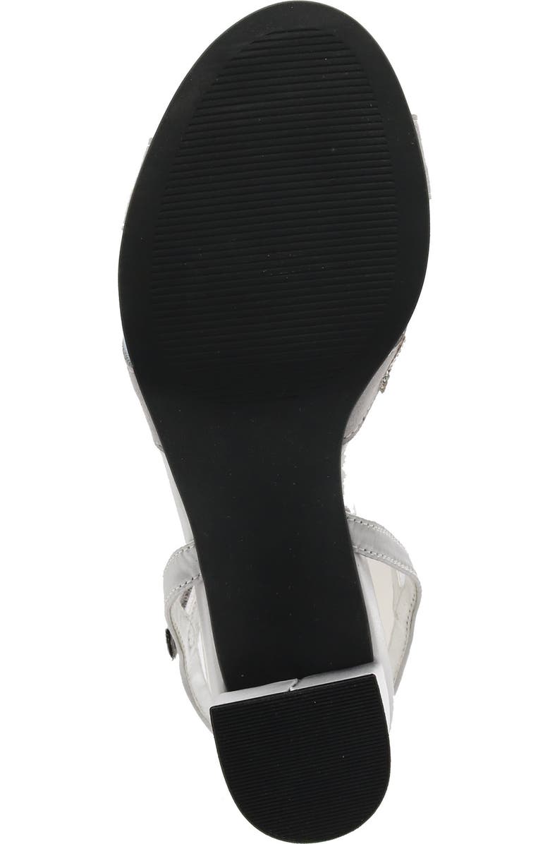 David Tate Cocktail Ankle Strap Sandal, Alternate, color, Silver Satin