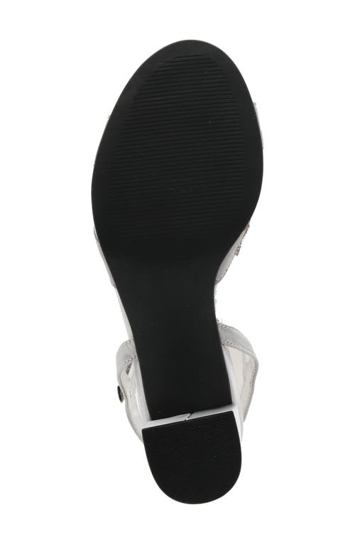 David Tate Cocktail Ankle Strap Sandal In Silver Satin