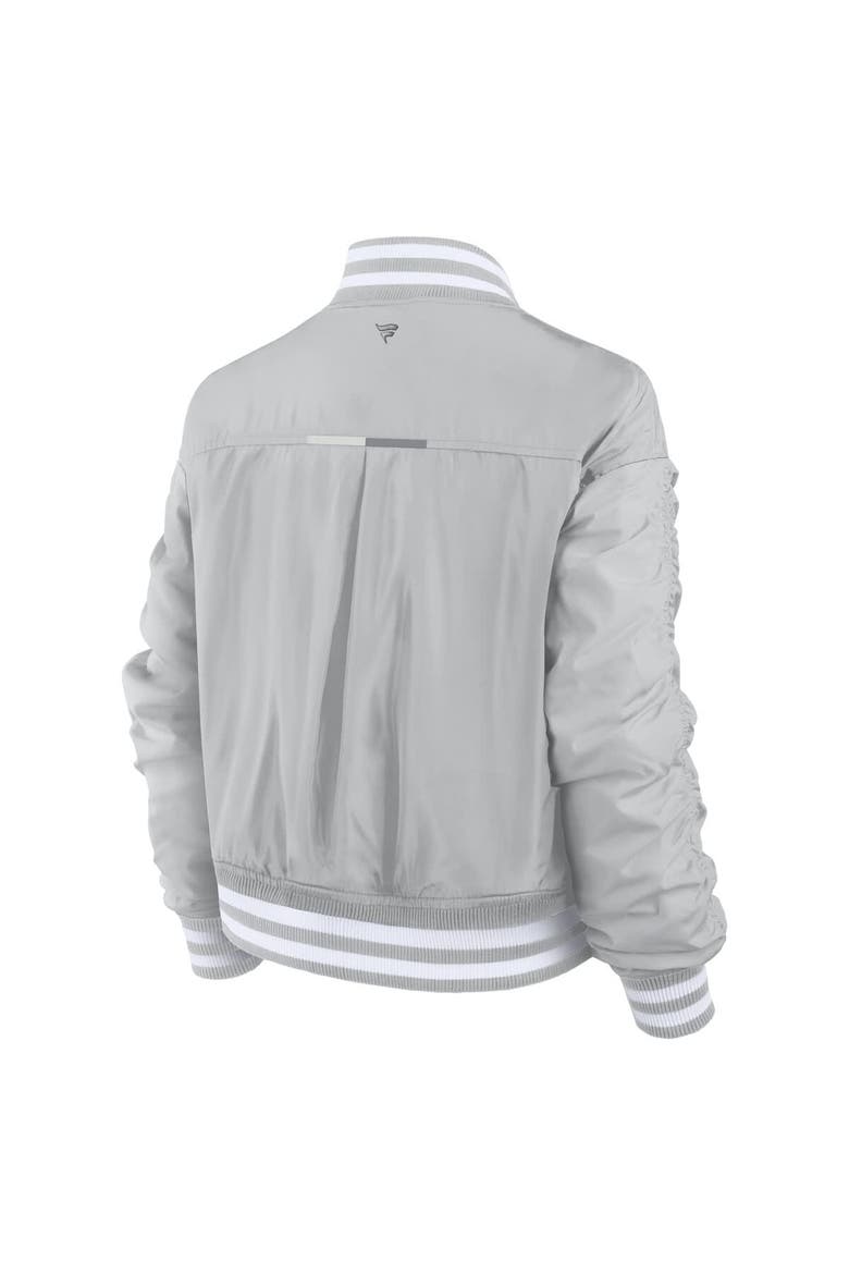 Women's Fanatics  Gray Detroit Lions Elements Wave Full-Snap Jacket, Alternate, color, Gray