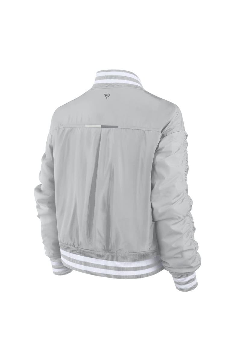 FANATICS Women's Fanatics  Gray Detroit Lions Elements Wave Full-Snap Jacket, Alternate, color, Gray