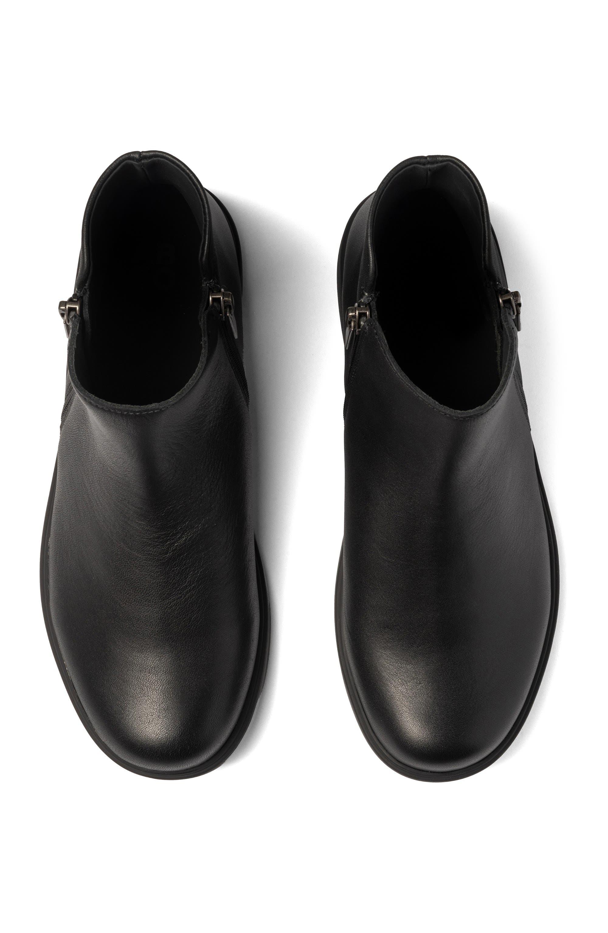 ABEO Compass Zip Boot, Alternate, color, Black Leather - Regular