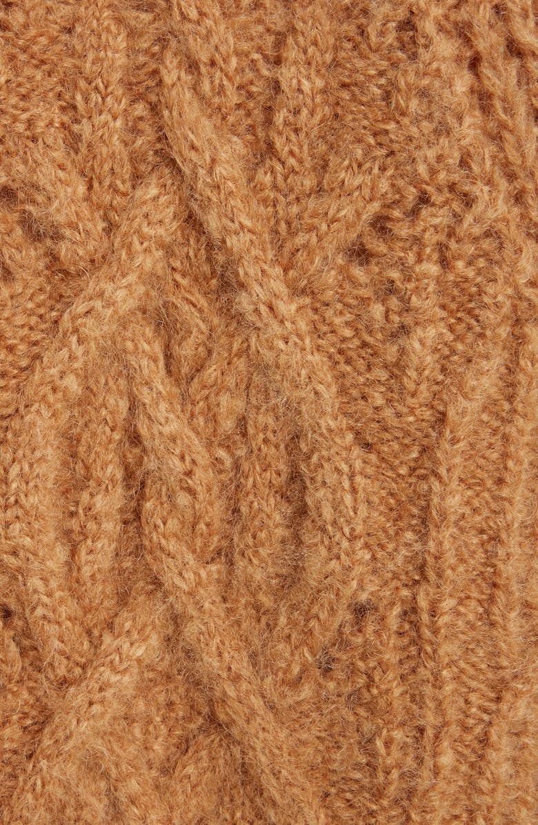 Isabel Marant Esmee Cable Crewneck Sweater, Alternate, color, 