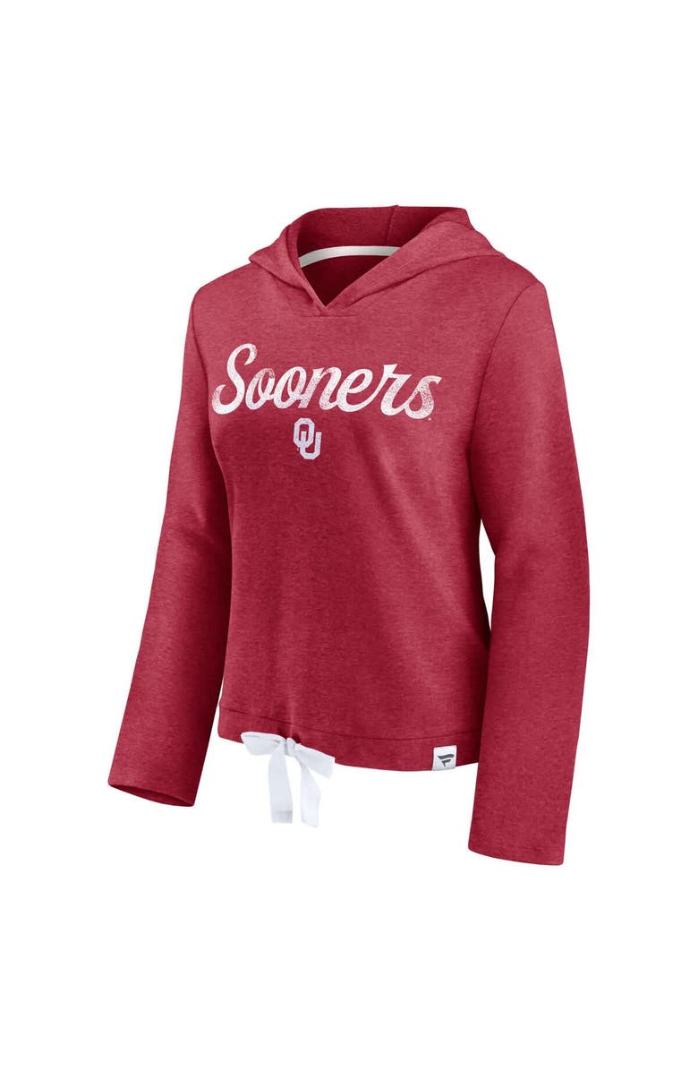 FANATICS Women's Fanatics Crimson Oklahoma Sooners True Classics Cropped Hooded Sweathsirt, Alternate, color, 