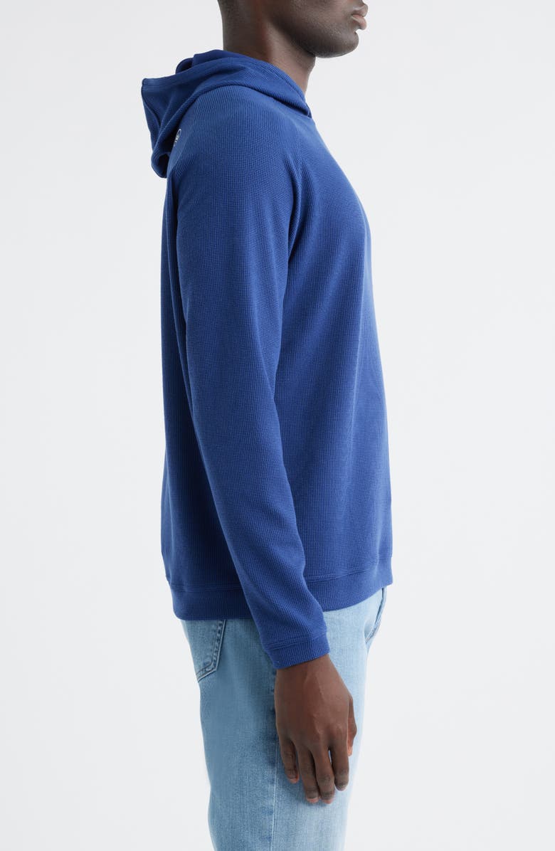 Peter Millar Pine Waffle Performance Hoodie, Alternate, color, Sport Navy