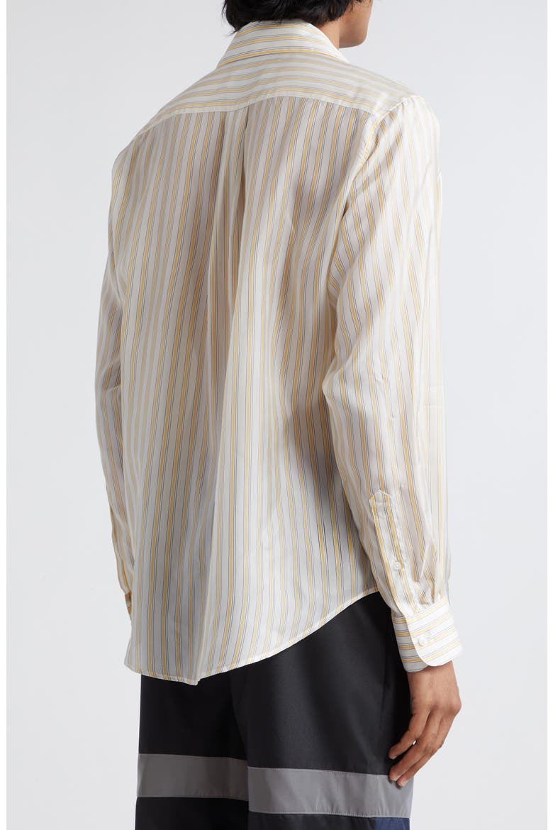 Classic Stripe Button-Up Shirt, Alternate, color, YELLOW/ WHITE STRIPE