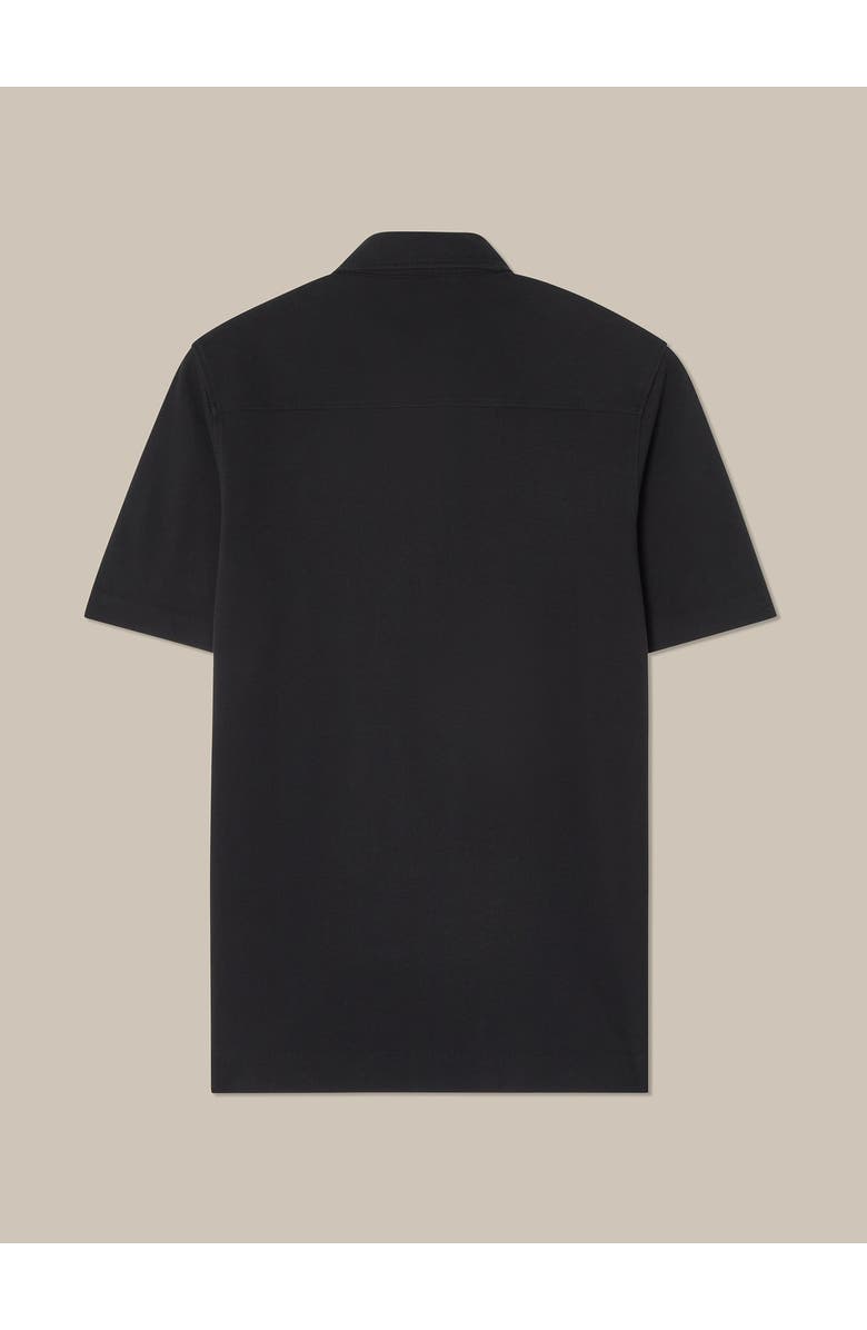 Robert Talbott Walker Short Sleeve Polo, Alternate, color, Black