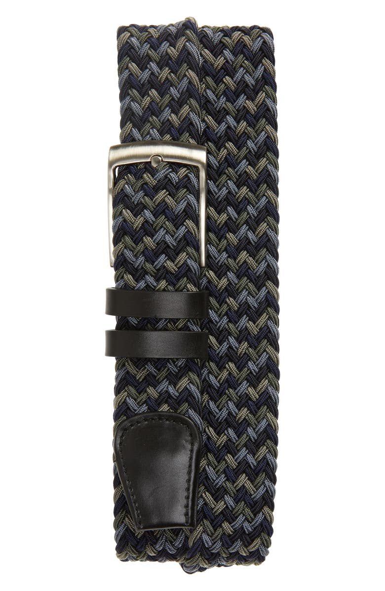 Magnanni Nadal Woven Stretch Belt, Main, color, 