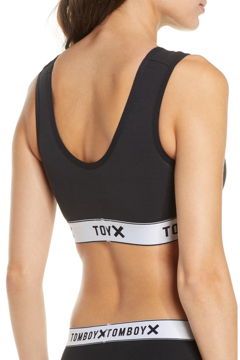 Adaptive Soft Sports Bra, Alternate, color, BLACK
