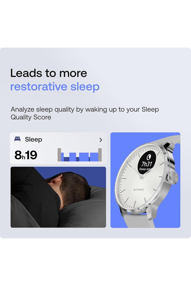 Scanwatch Nova Brilliant - 37mm - Silver, Alternate, color, White & Silver