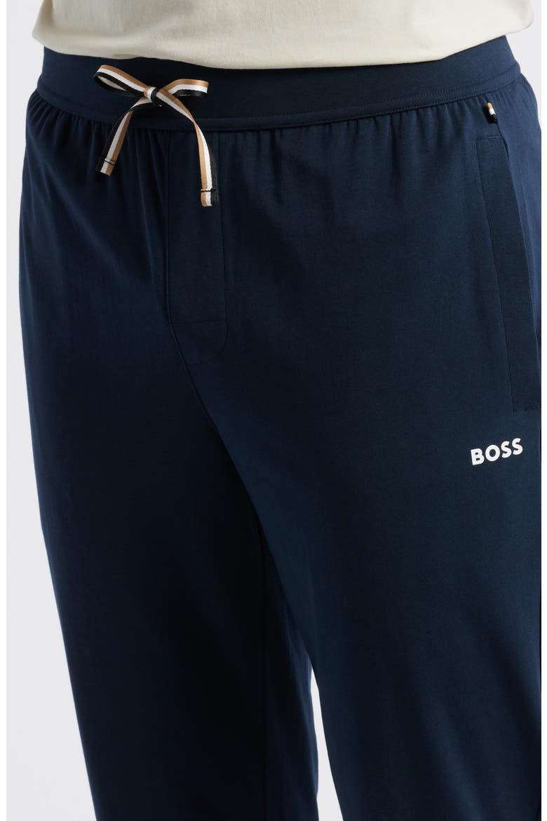 Unique Stretch Cotton Pajama Joggers, Alternate, color, DARK BLUE
