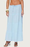 EDIKTED Kaila Cotton Maxi Skirt