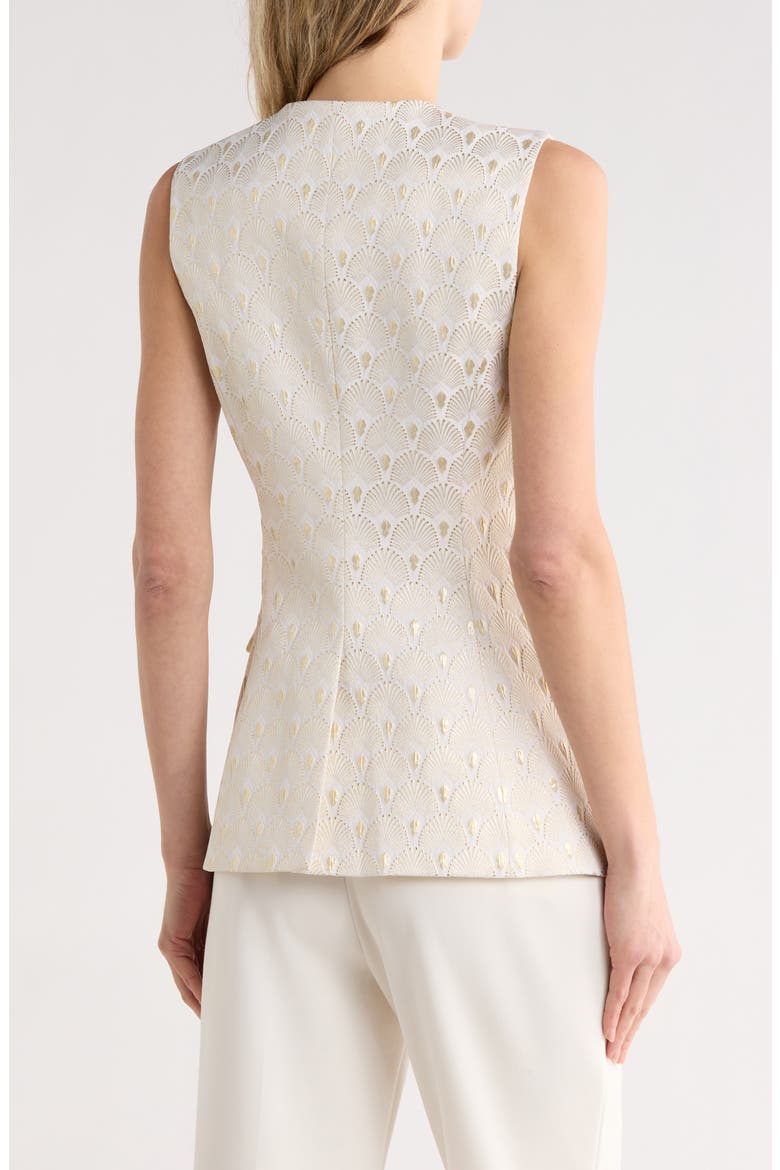 Lois Vest, Alternate, color, OFF WHITE/ GOLD