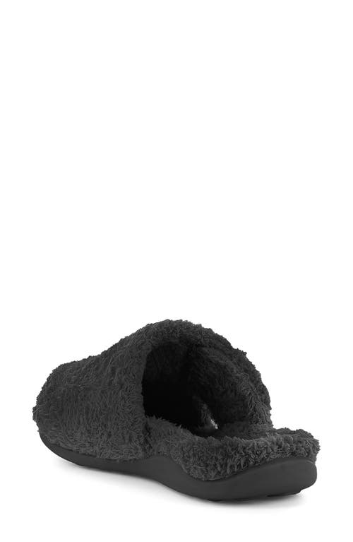 Strive Zara Faux Fur Slipper In Black