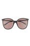 56mm Oval Sunglasses on a Chain