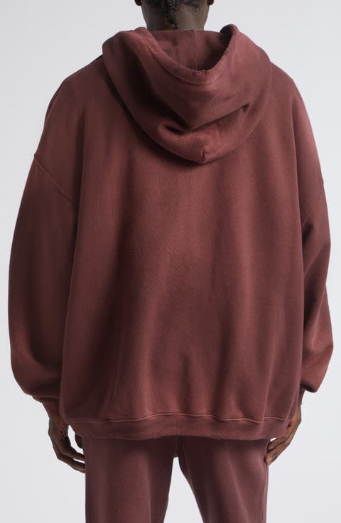 Gender Inclusive Distressed Oversize Star Graphic Hoodie