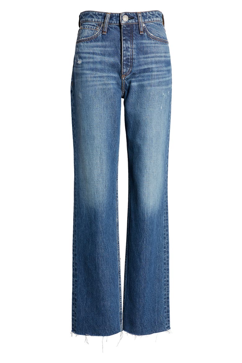 Alex High Waist Straight Leg Jeans, Alternate, color, ASH2