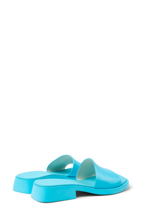 Camper Dana Slide Sandal In Turquiose Aqua