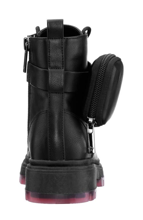 Nina Big Girls Milly Zipper Pouch Combat Boot In Multi