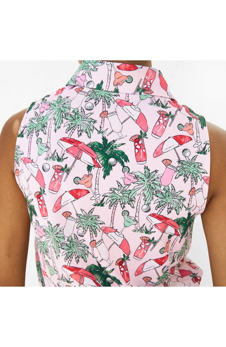 Kenny Flowers The Masters of Leisure - Ladies Sleeveless Golf Polo, Alternate, color, Pink